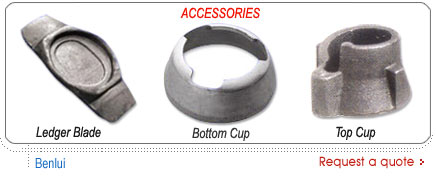 ledger plate,bottom cup, top cup